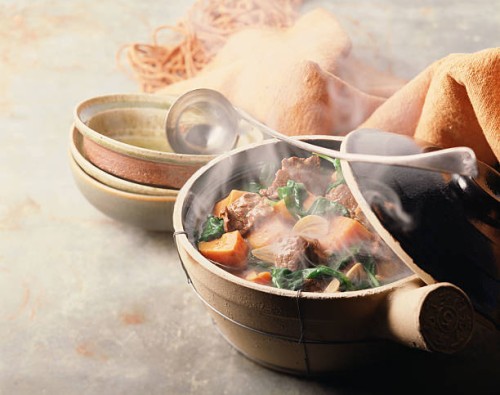 vegetable beef hot pot - food stock pictures, royalty-free photos & images