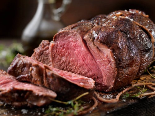 venison, elk sirloin tip roast - food stock pictures, royalty-free photos & images