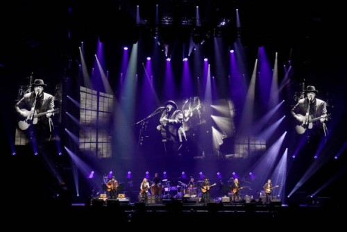 Vince Gill, Timothy B. Schmit, Don Henley, Deacon Frey, Joe Walsh and Steuart Smith of the Eagles perform at MGM Grand Garden Arena on September 27,...