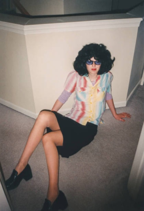 vintage funny photo, 1980s woman, 1990s candid portrait - fashion stock pictures, royalty-free photos & images