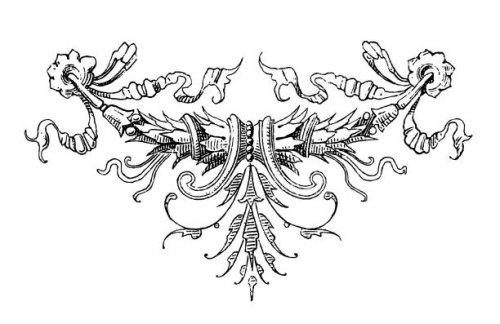 vintage page ornament - garden decoration stock illustrations