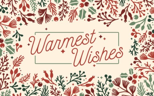 warmest wishes holiday frame background - food stock illustrations