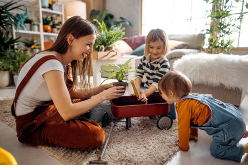 we are happy family - home decoration stock pictures, royalty-free photos & images