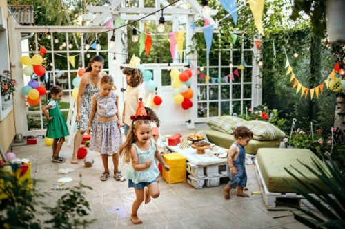 we love reunions and birthdays - garden decoration stock pictures, royalty-free photos & images