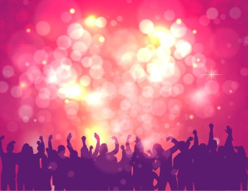 weekend party - concert stock illustrations