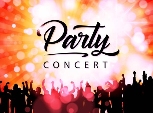 weekend summer - concert stock illustrations
