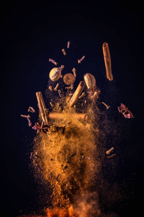 winter spice mix food explosion - food stock pictures, royalty-free photos & images