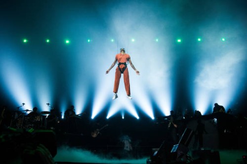 Wizkid performs at AccorHotels Arena on September 16, 2022 in Paris, France.