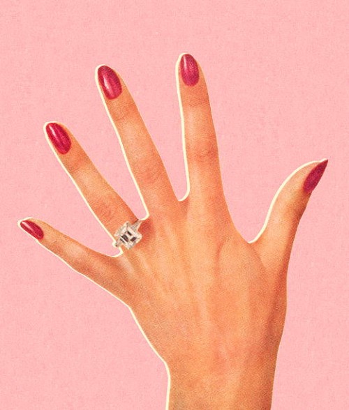 woman's hand wearing engagement ring - fashion stock illustrations