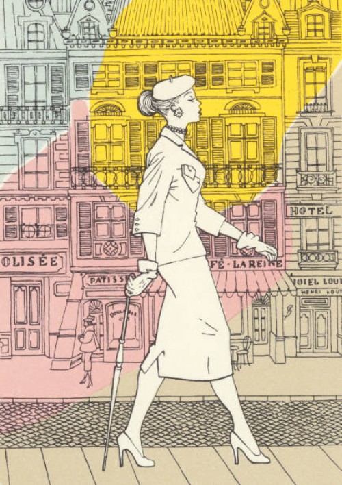 woman walking in the city - fashion stock illustrations