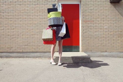 woman with shopping bags and boxes - fashion stock pictures, royalty-free photos & images