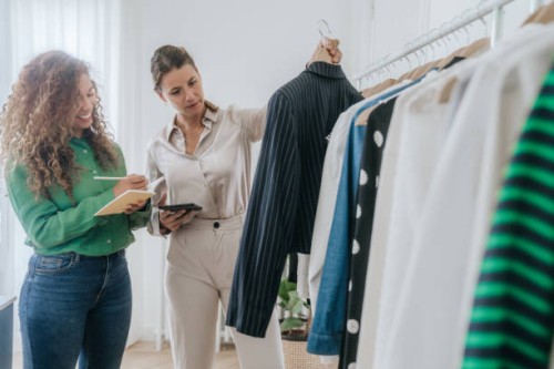 women working at a store - fashion stock pictures, royalty-free photos & images