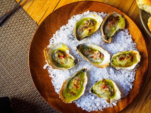 wood fired sewansecott oysters - food stock pictures, royalty-free photos & images