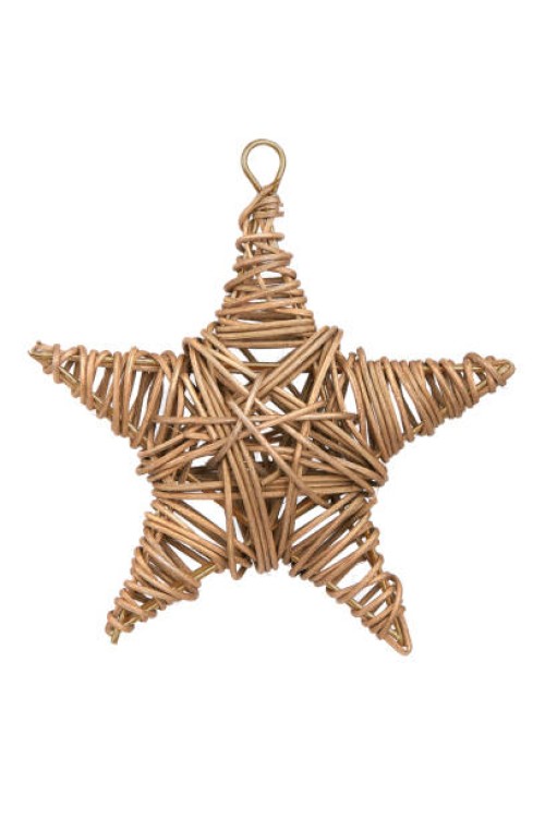 wooden wicker star, christmas tree toy isolated on white background - home decoration stock pictures, royalty-free photos & images