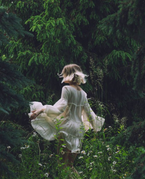young beautiful woman in action at nature - fashion stock pictures, royalty-free photos & images