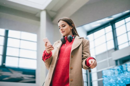 young businesswoman at the airport - fashion stock pictures, royalty-free photos & images