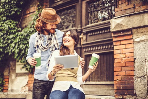 young couple together - junk food stock pictures, royalty-free photos & images