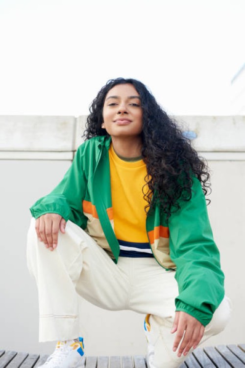 young fashionable woman in city - fashion stock pictures, royalty-free photos & images