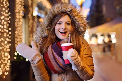young woman drinking coffee - junk food stock pictures, royalty-free photos & images