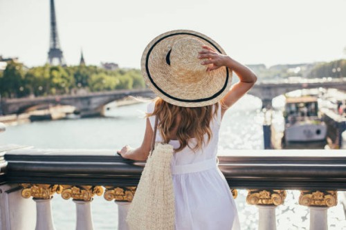 young woman in paris - fashion stock pictures, royalty-free photos & images