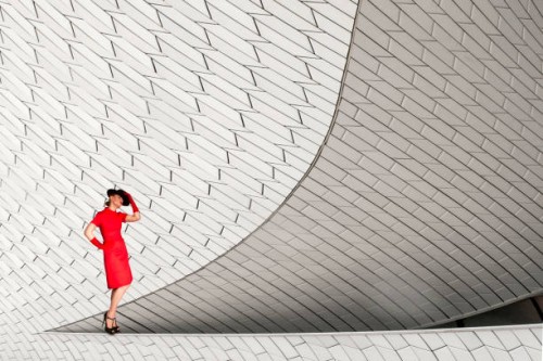 young woman on abstract background - fashion fotografías e imágenes de stock