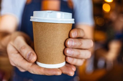 your take-away coffee is ready! - junk food stock pictures, royalty-free photos & images