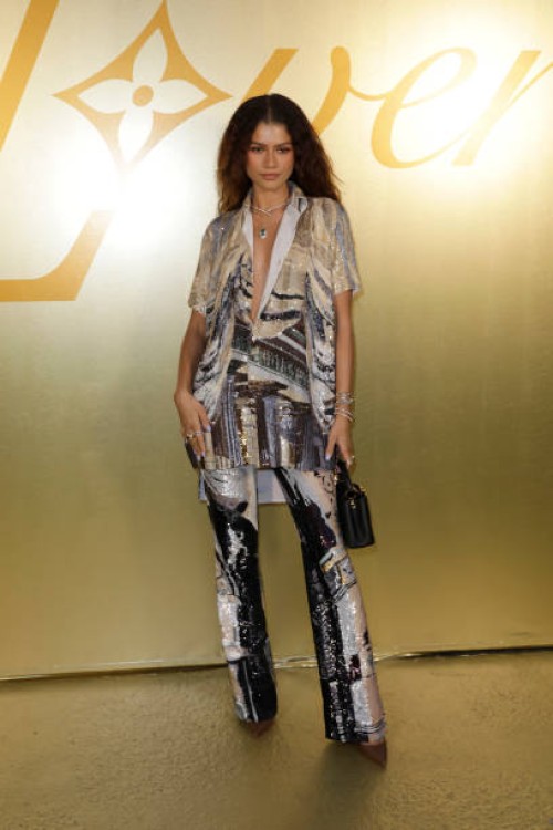 Zendaya attends the Louis Vuitton Menswear Spring/Summer 2024 show as part of Paris Fashion Week on June 20, 2023 in Paris, France.