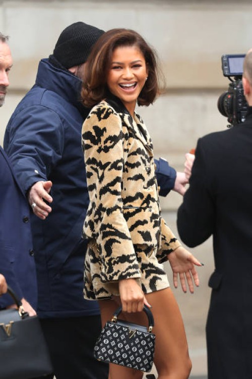 Zendaya attends the Louis Vuitton Womenswear Fall Winter 2023-2024 show as part of Paris Fashion Week on March 06, 2023 in Paris, France.