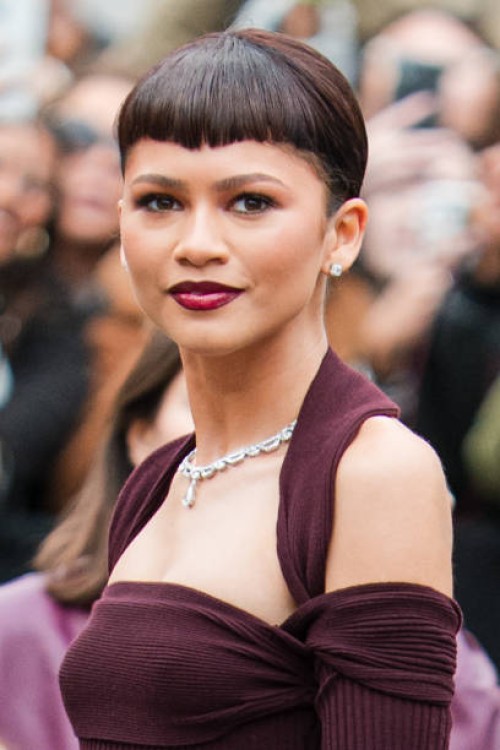 Zendaya is seen during the Fendi Haute Couture Spring/ Summer 2024 as part of Paris Fashion Week on January 25, 2024 in Paris, France.