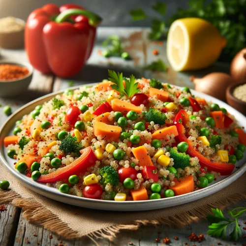 Colorful Vegetable Quinoa Pilaf