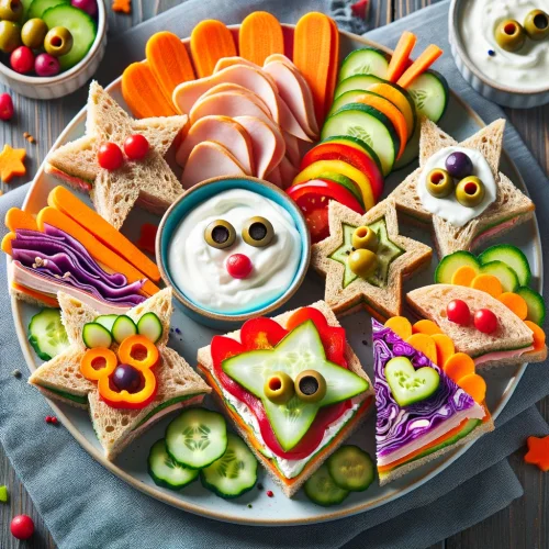 Fun and Colorful Sandwiches for Kids