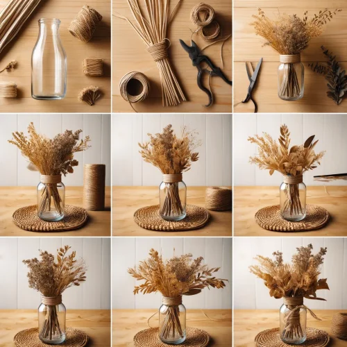 How to Create a Decorative Vase with Dried Plants